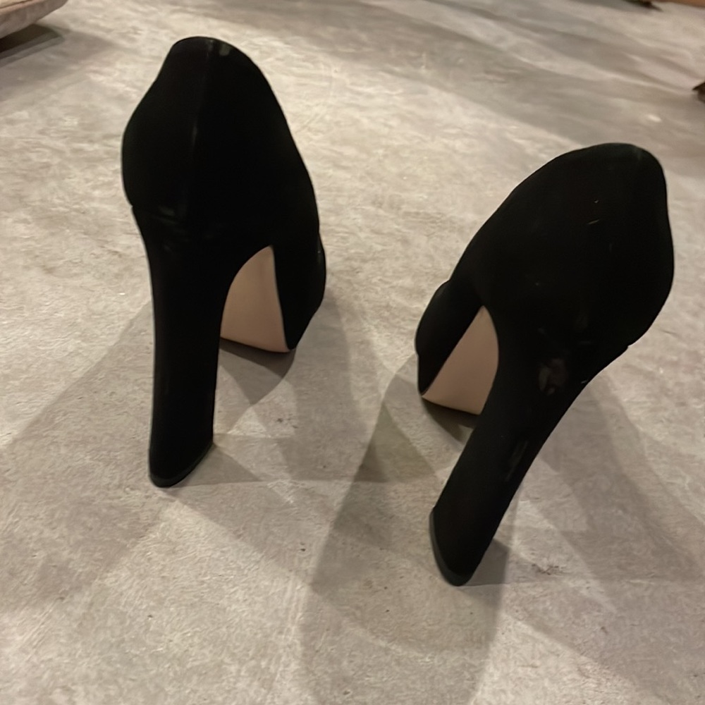 Magnificent Miu Miu Suede Platform Heels. - image 6